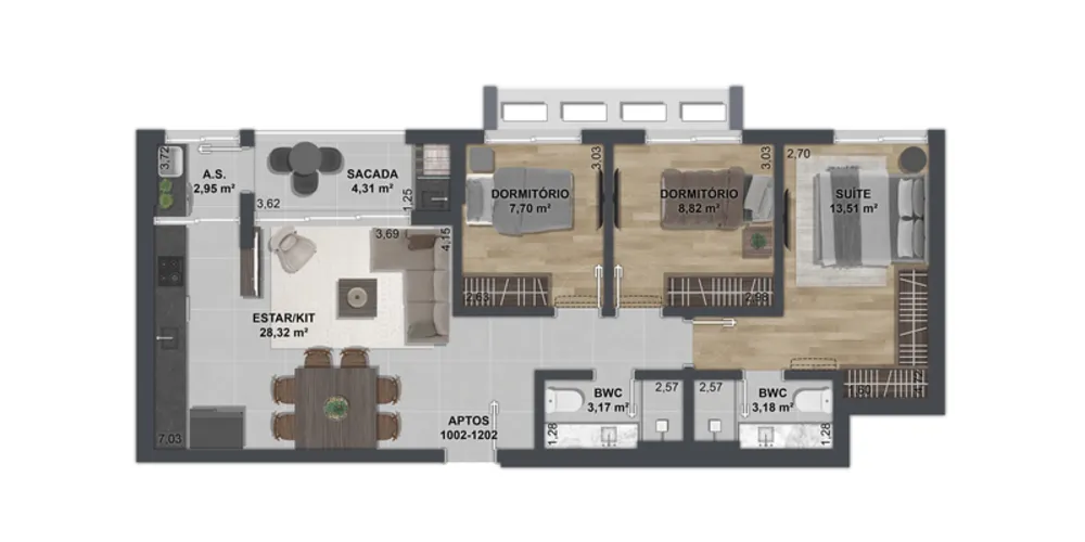 Apartamento, 2 quartos, 80 m² - Foto 7