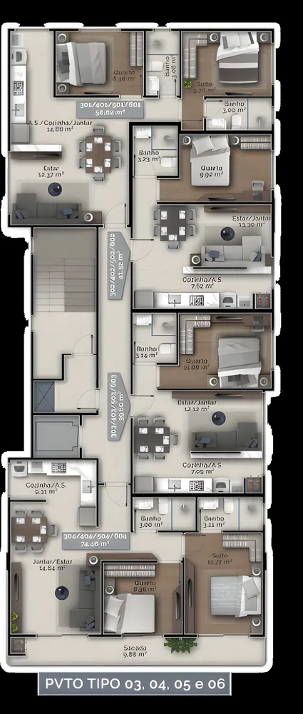 Apartamento, 71 m² - Foto 11