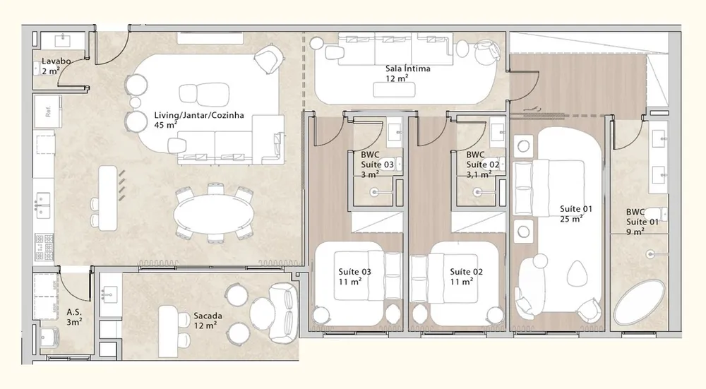 Apartamento, 4 quartos, 345 m² - Foto 8