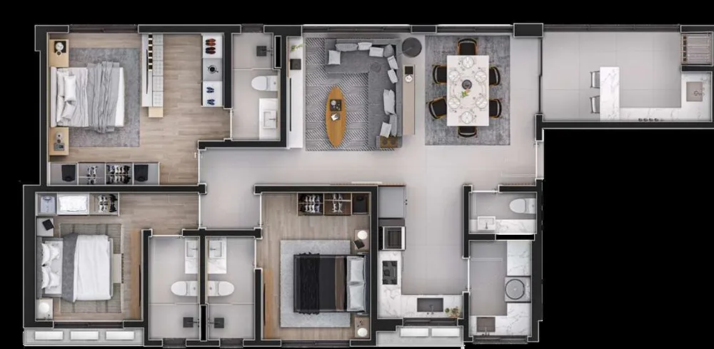 Apartamento, 4 quartos, 261 m² - Foto 8