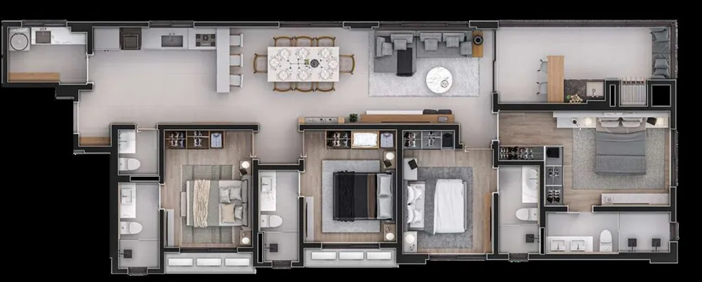 Apartamento, 4 quartos, 261 m² - Foto 7