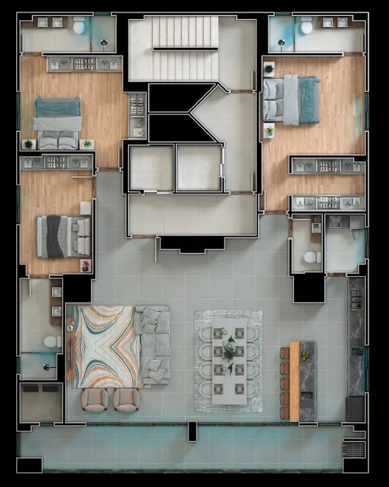 Apartamento, 3 quartos, 199 m² - Foto 3