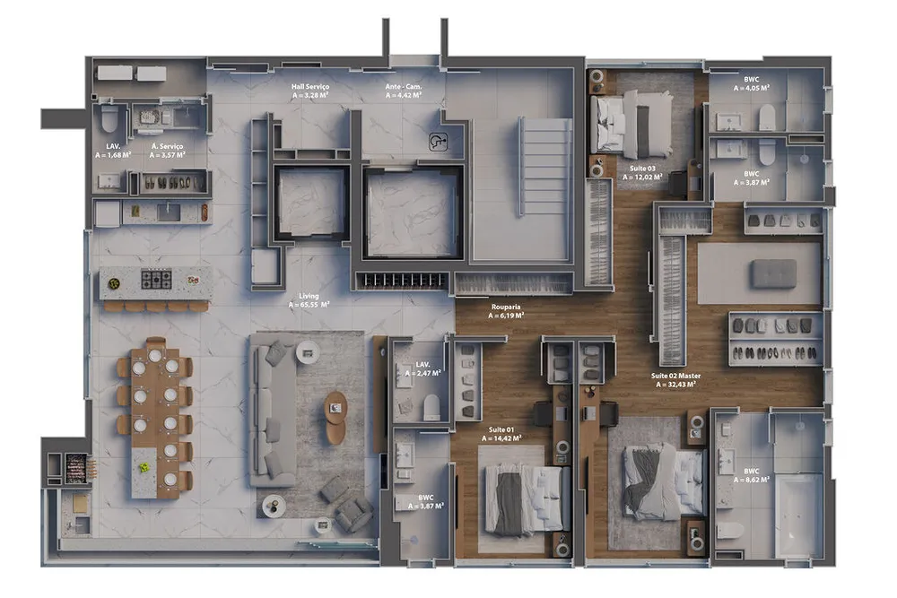 Apartamento, 4 quartos, 190 m² - Foto 11