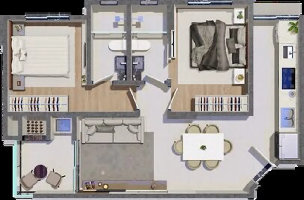 Apartamento, 2 quartos, 60 m² - Foto 6