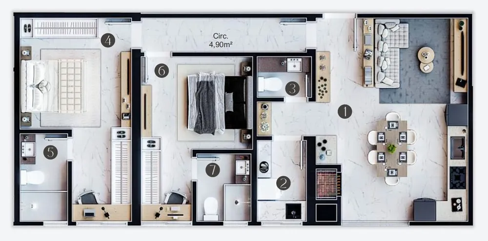 Apartamento, 143 m² - Foto 2