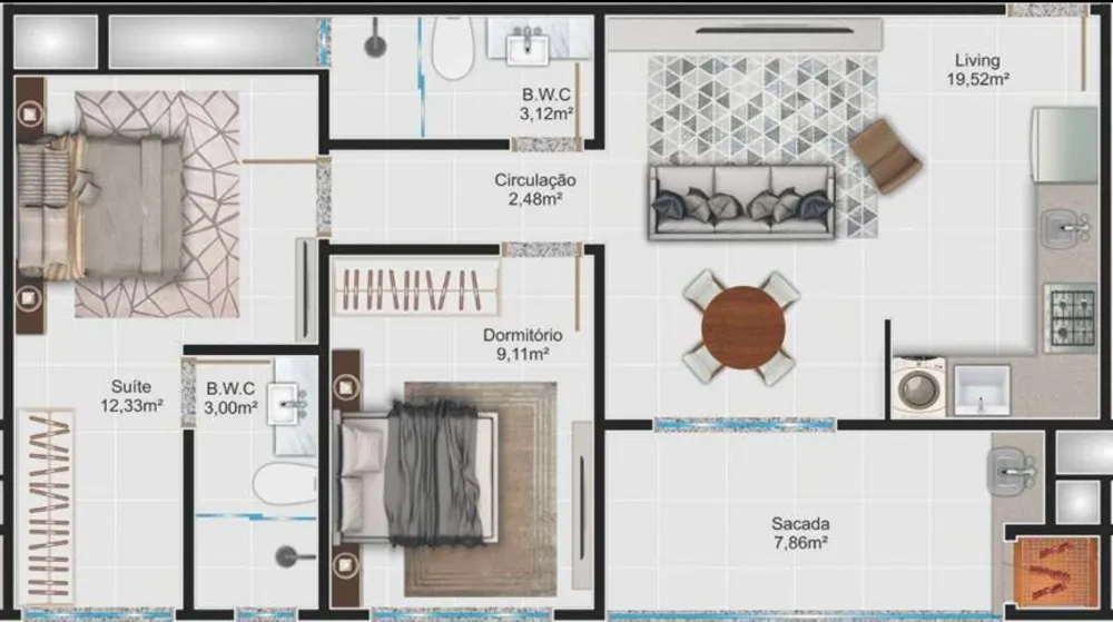 Apartamento, 3 quartos, 68 m² - Foto 12