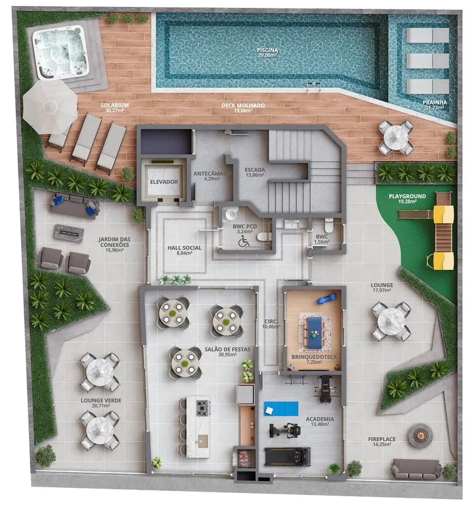Apartamento, 1 quarto, 84 m² - Foto 1