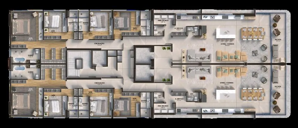 Apartamento, 6 quartos, 966 m² - Foto 7