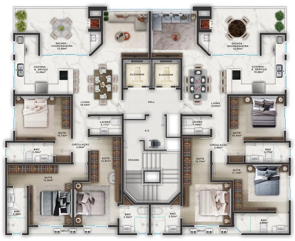 Apartamento, 3 quartos, 104 m² - Foto 11