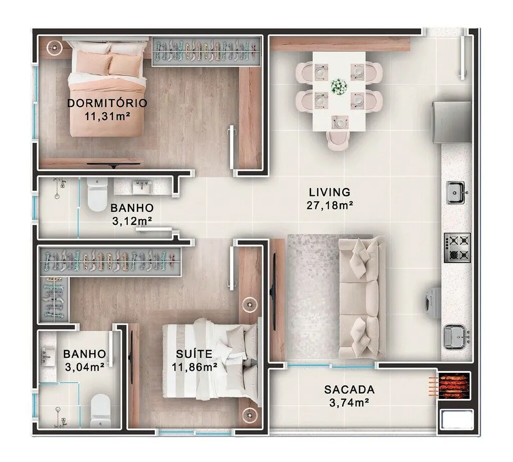 Apartamento, 87 m² - Foto 9