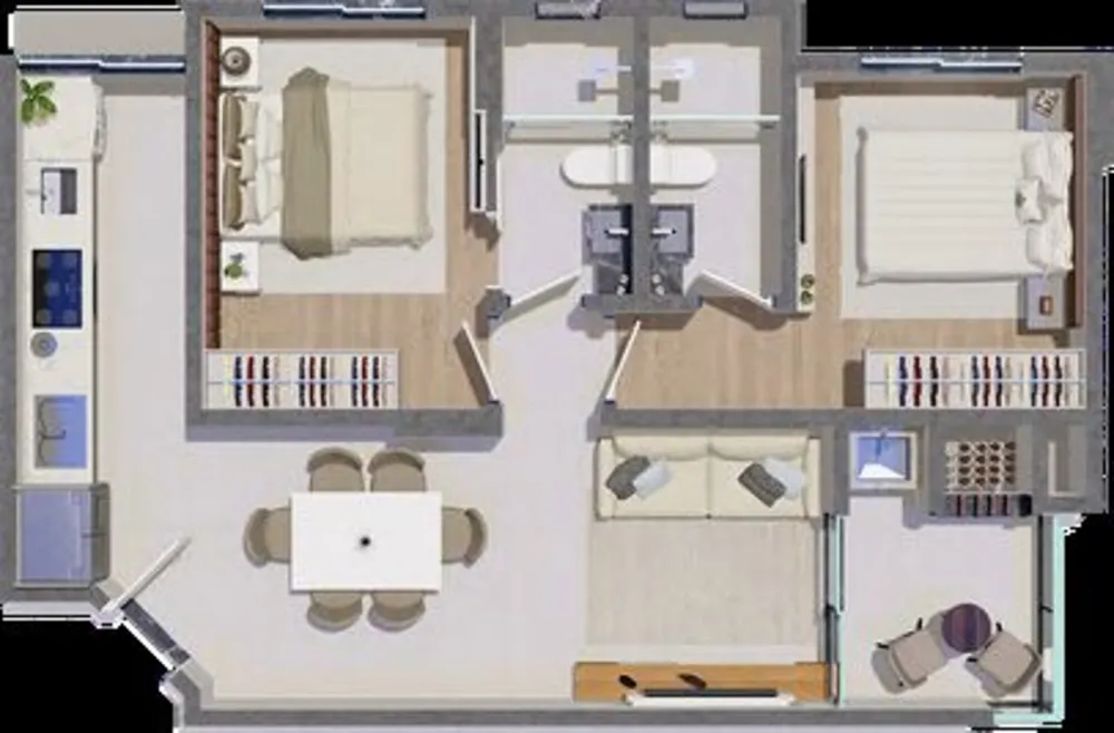 Apartamento, 2 quartos, 61 m² - Foto 9