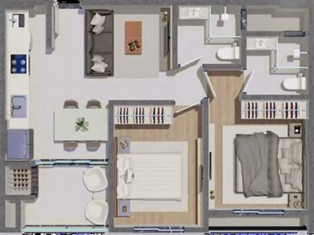 Apartamento, 2 quartos, 61 m² - Foto 2