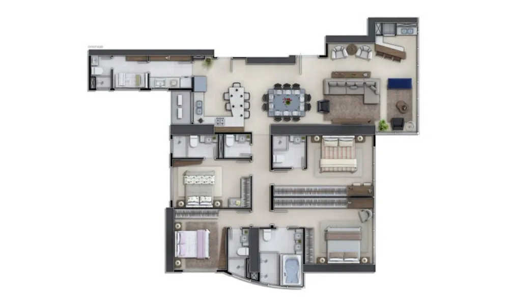 Apartamento, 4 quartos, 196 m² - Foto 6
