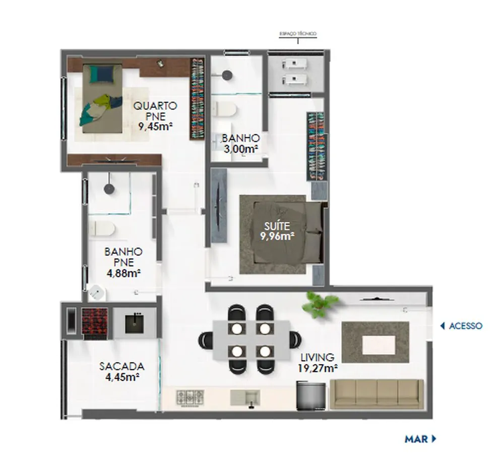 Apartamento, 3 quartos, 70 m² - Foto 11