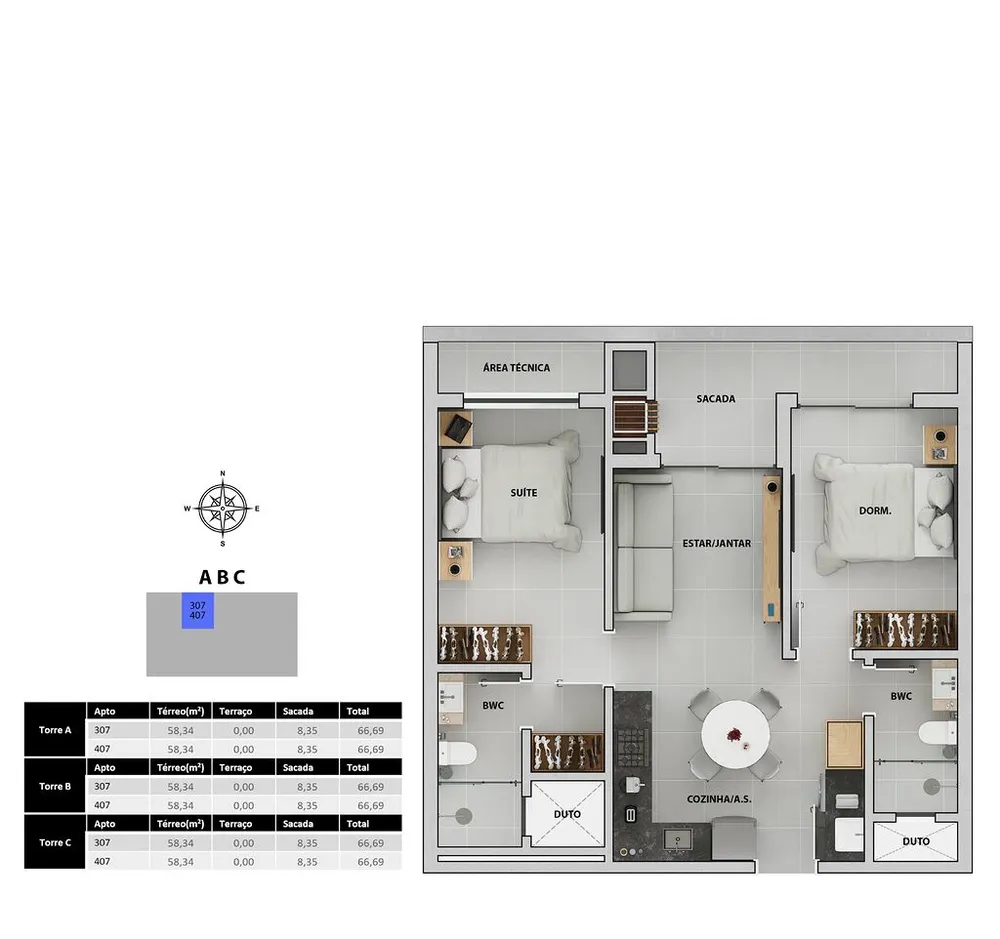 Apartamento, 3 quartos, 143 m² - Foto 2