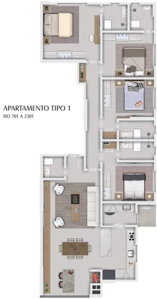 Apartamento, 4 quartos, 135 m² - Foto 7