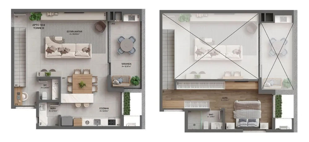 Apartamento, 3 quartos, 104 m² - Foto 1