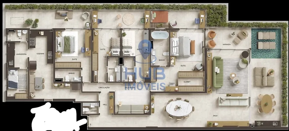 Apartamento, 4 quartos, 228 m² - Foto 16