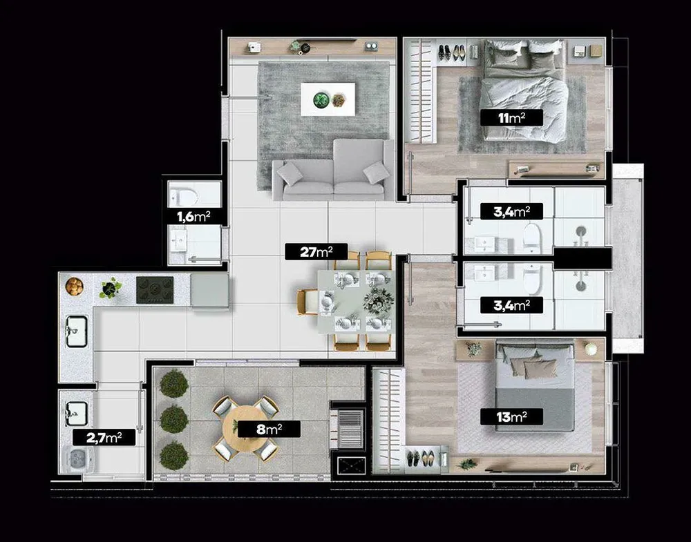 Apartamento, 81 m² - Foto 9