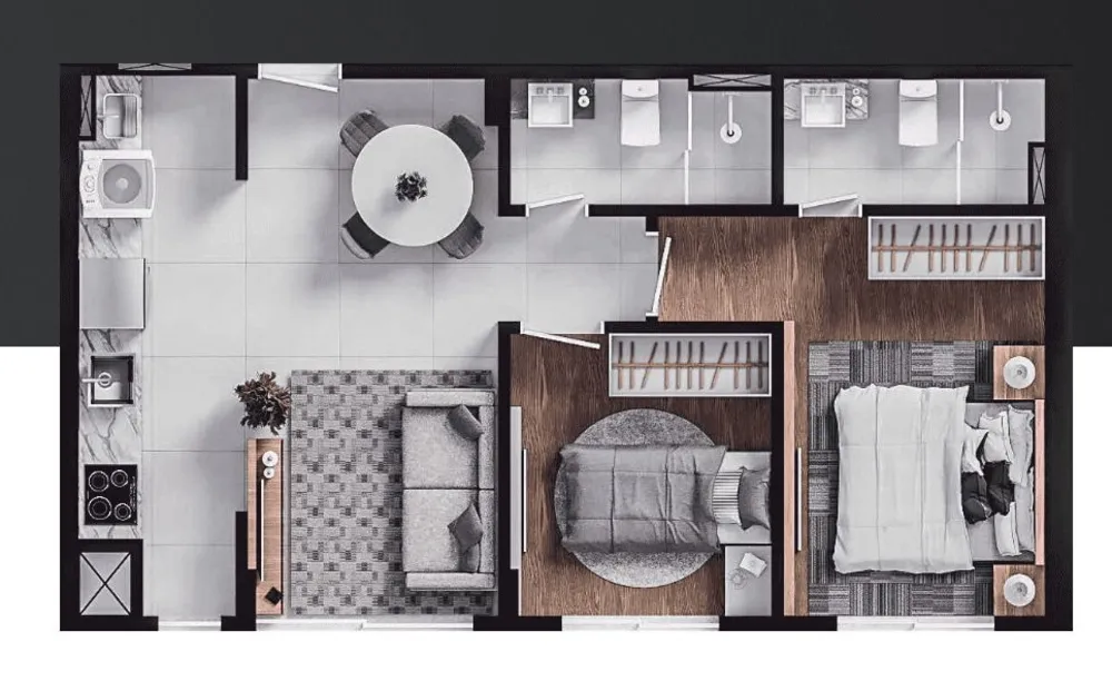 Apartamento, 52 m² - Foto 1