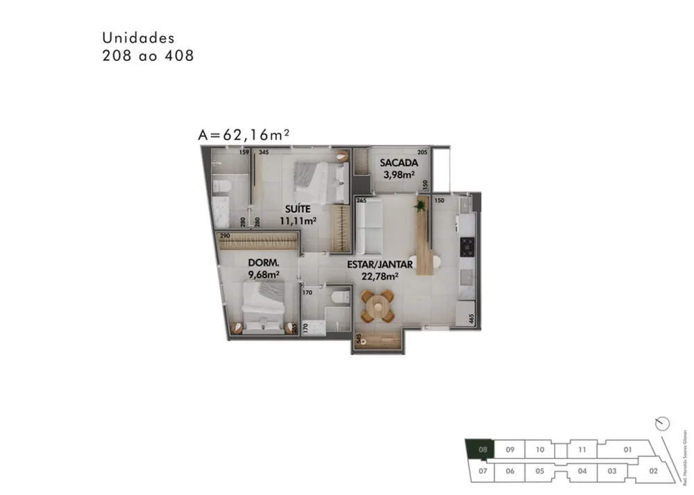 Apartamento, 3 quartos, 156 m² - Foto 2