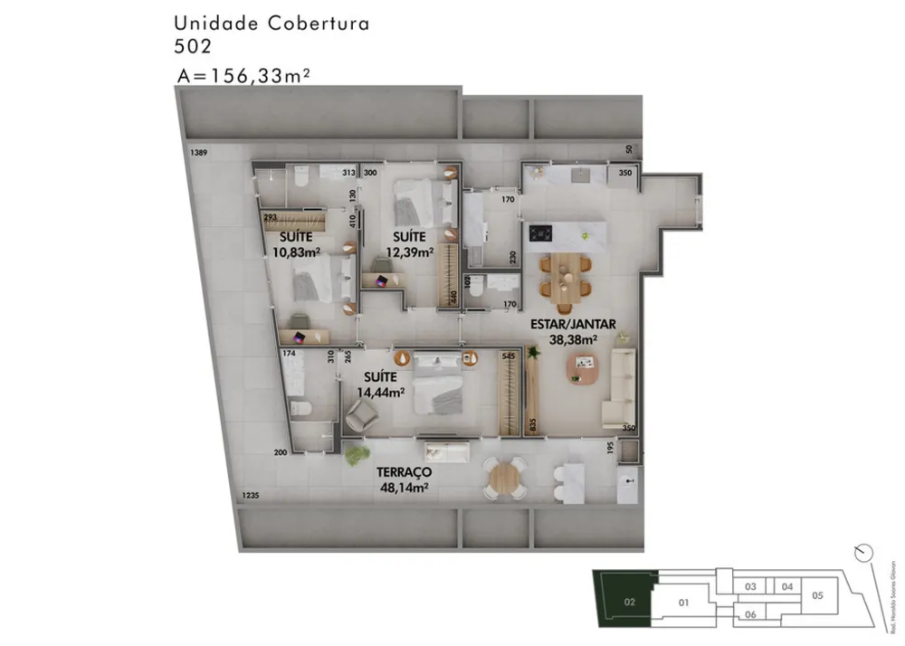 Apartamento, 3 quartos, 156 m² - Foto 5
