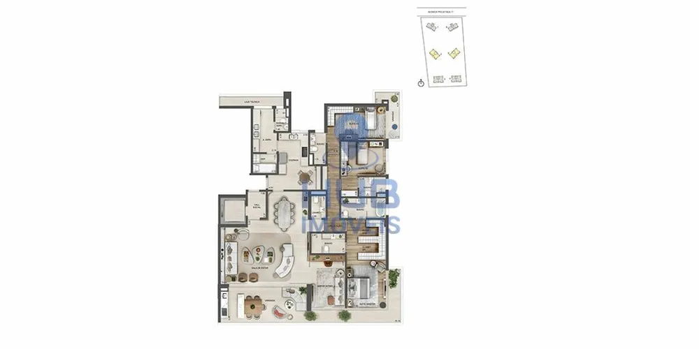 Apartamento, 4 quartos, 268 m² - Foto 12