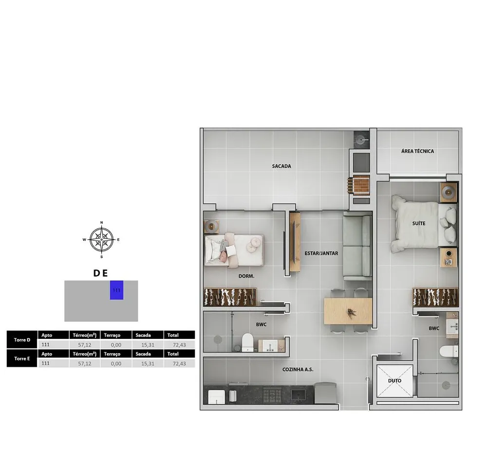 Apartamento, 3 quartos, 119 m² - Foto 3