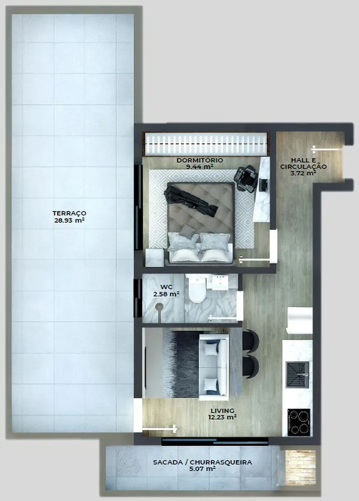 Apartamento, 1 quarto, 71 m² - Foto 4