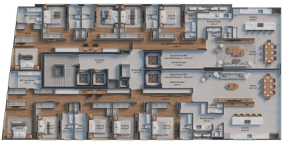 Apartamento, 5 quartos, 264 m² - Foto 5