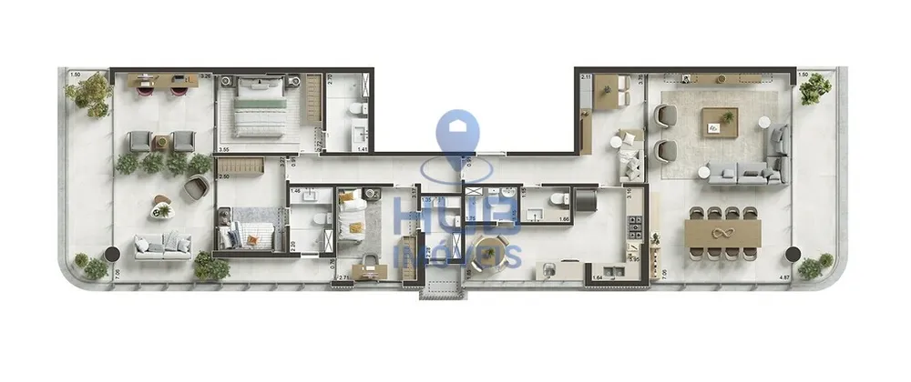 Apartamento, 3 quartos, 172 m² - Foto 3