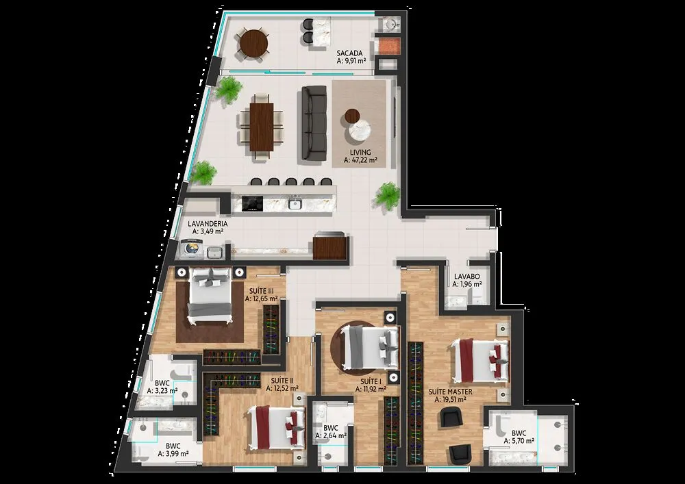 Apartamento, 4 quartos, 148 m² - Foto 5