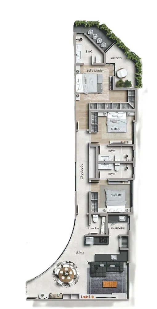 Apartamento, 4 quartos, 391 m² - Foto 1