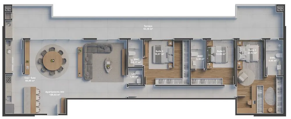 Apartamento, 2 quartos, 122 m² - Foto 9