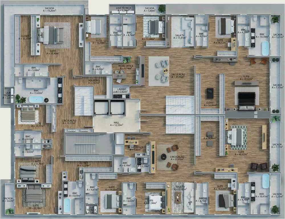 Apartamento, 4 quartos, 505 m² - Foto 10