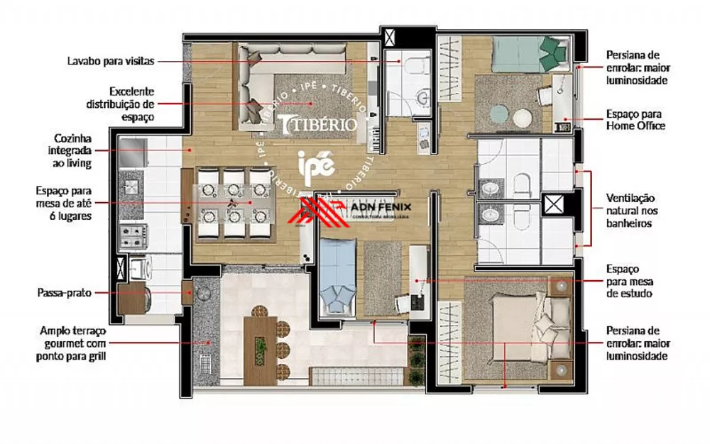 Apartamento, 2 quartos, 71 m² - Foto 2