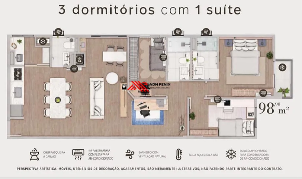 Apartamento, 3 quartos, 99 m² - Foto 13