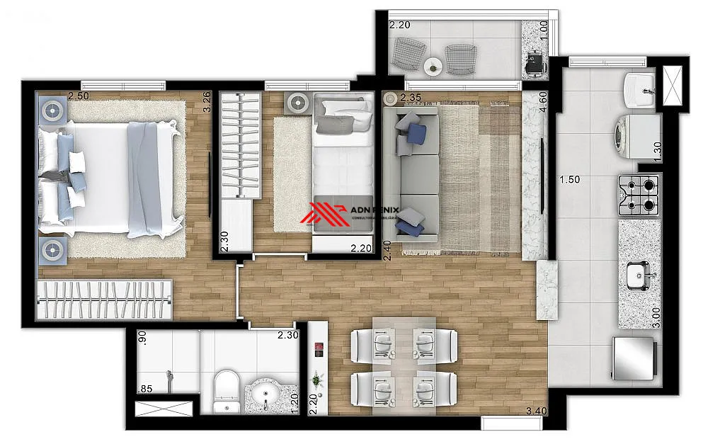 Apartamento, 2 quartos, 48 m² - Foto 13
