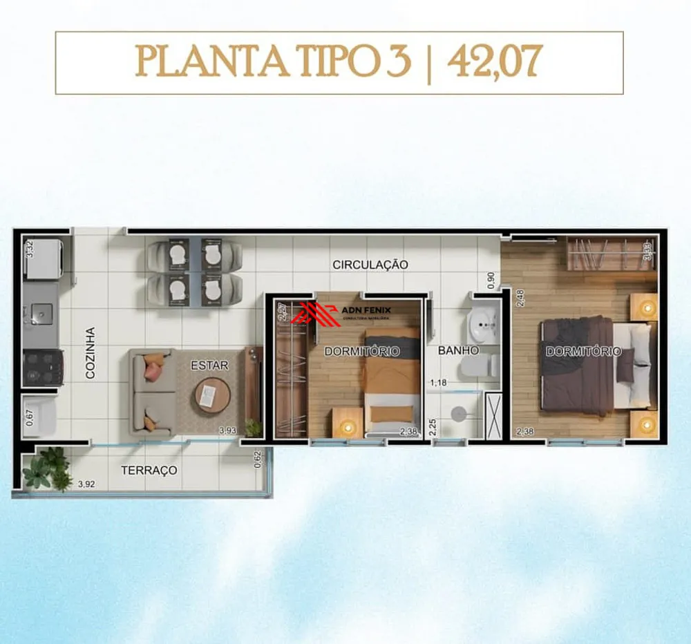 Apartamento, 2 quartos, 49 m² - Foto 15