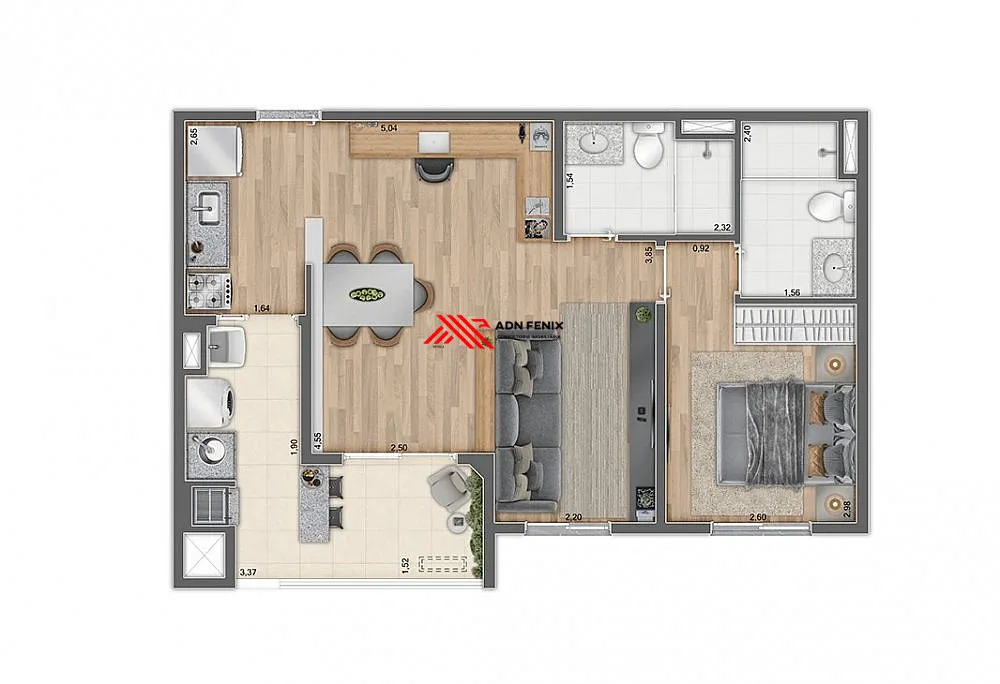 Apartamento, 2 quartos, 56 m² - Foto 10