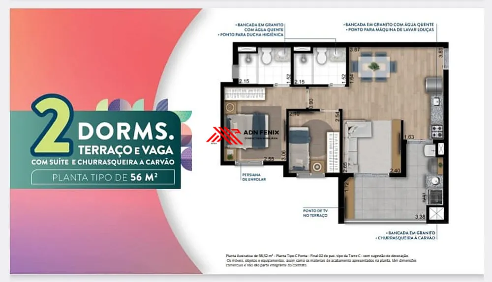 Apartamento, 2 quartos, 43 m² - Foto 10
