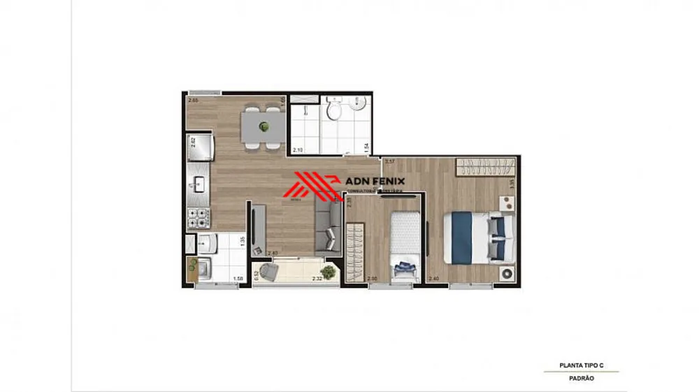 Apartamento, 2 quartos, 41 m² - Foto 10