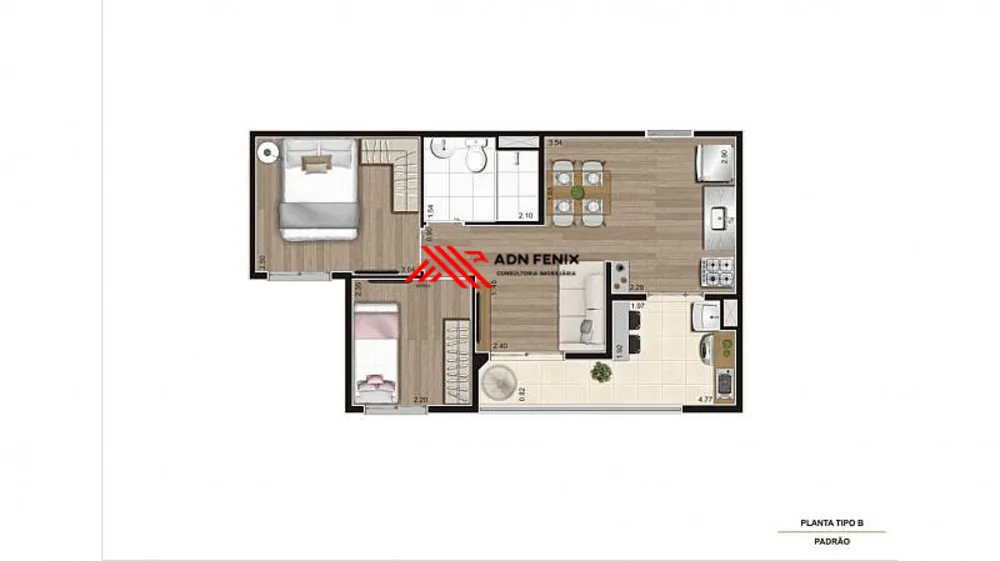 Apartamento, 2 quartos, 41 m² - Foto 11