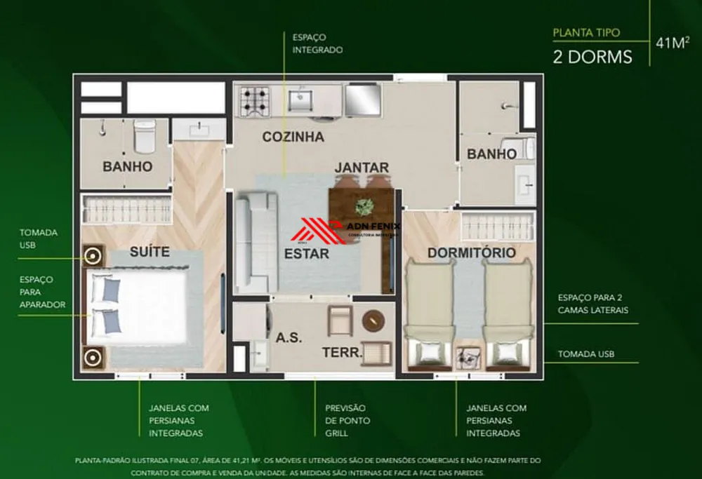 Apartamento, 2 quartos, 41 m² - Foto 11