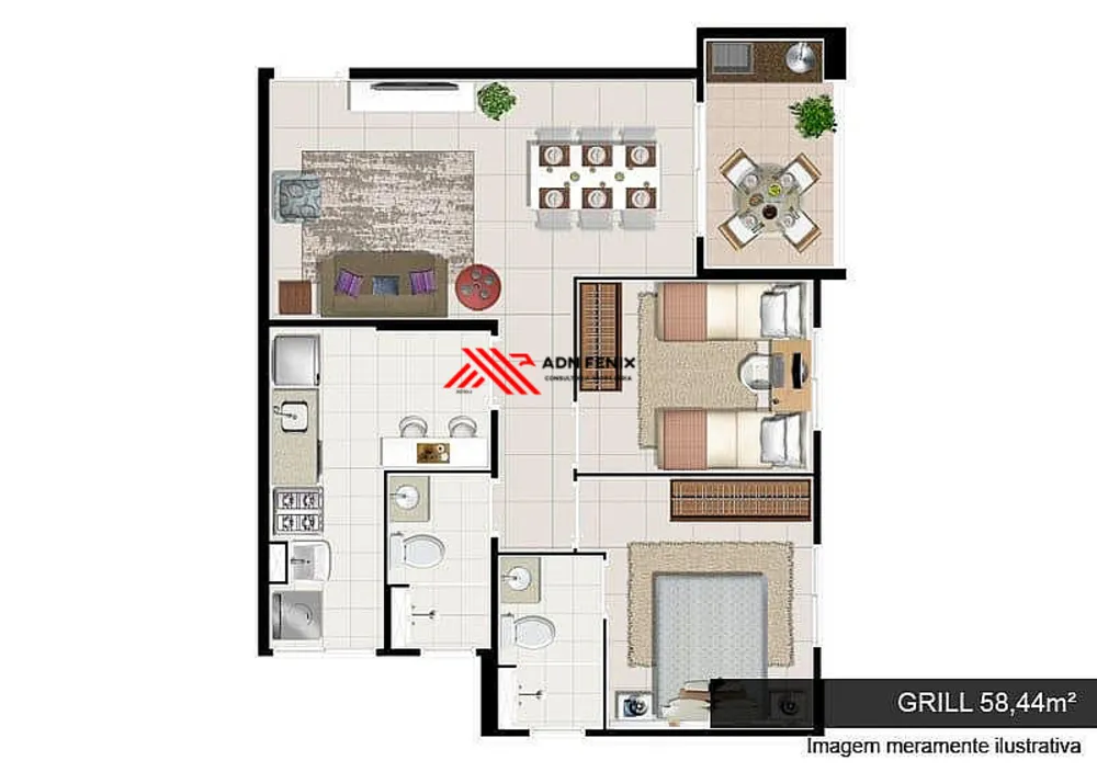 Apartamento, 2 quartos, 58 m² - Foto 14