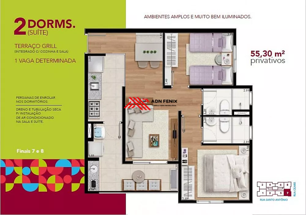Apartamento, 2 quartos, 45 m² - Foto 1