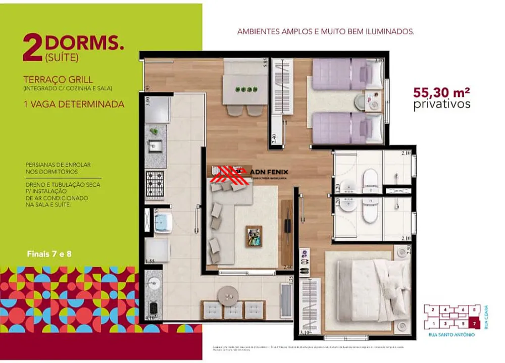 Apartamento, 2 quartos, 45 m² - Foto 12