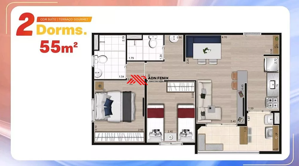 Apartamento, 2 quartos, 47 m² - Foto 10