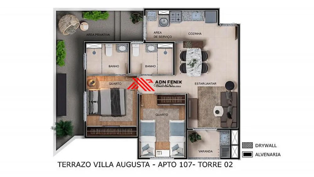 Apartamento, 2 quartos, 55 m² - Foto 8