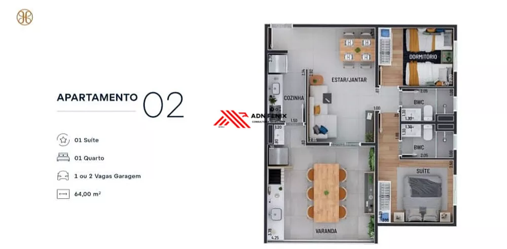 Apartamento, 2 quartos, 62 m² - Foto 4